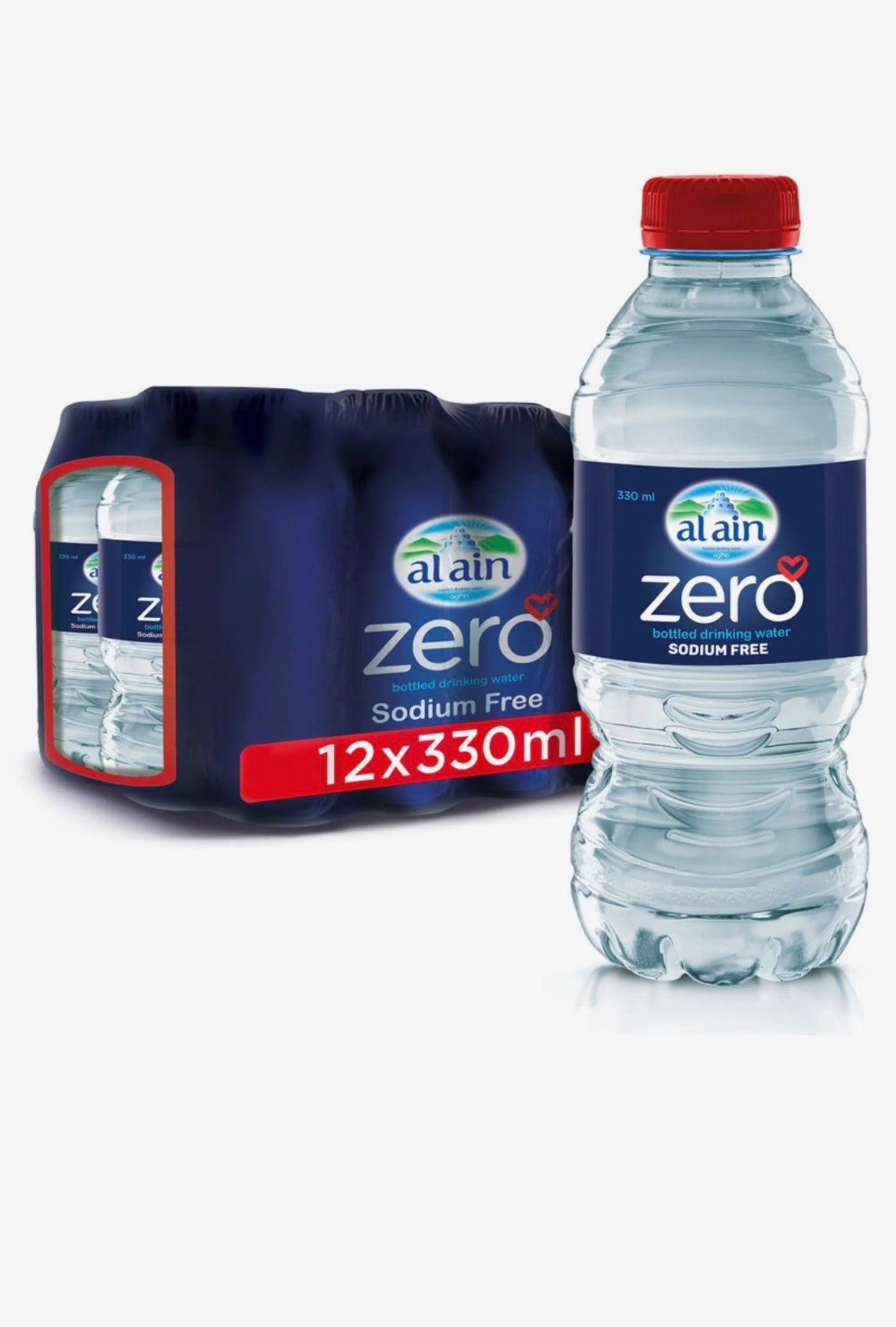 Al Ain zero bottled drinking water 12x330 ml