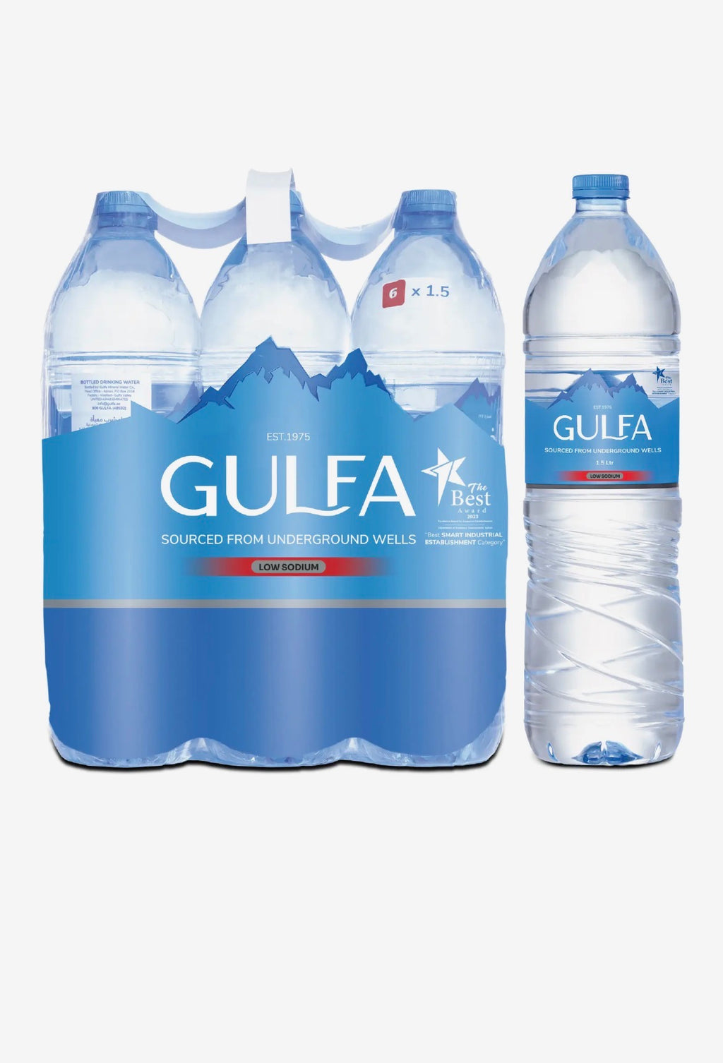 Gulfa bottled drinking water 6x1.5L