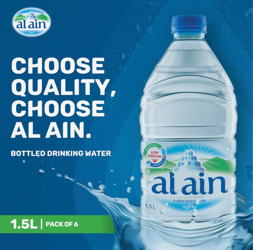 Al Ain drinking water 6x1.5L