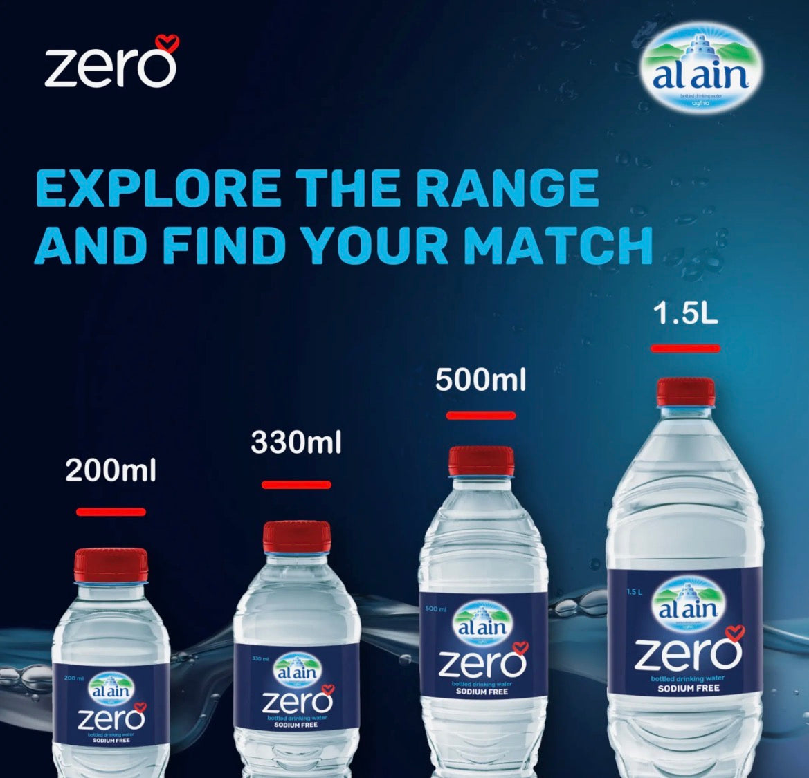 Al Ain zero bottled drinking water 12x500ml