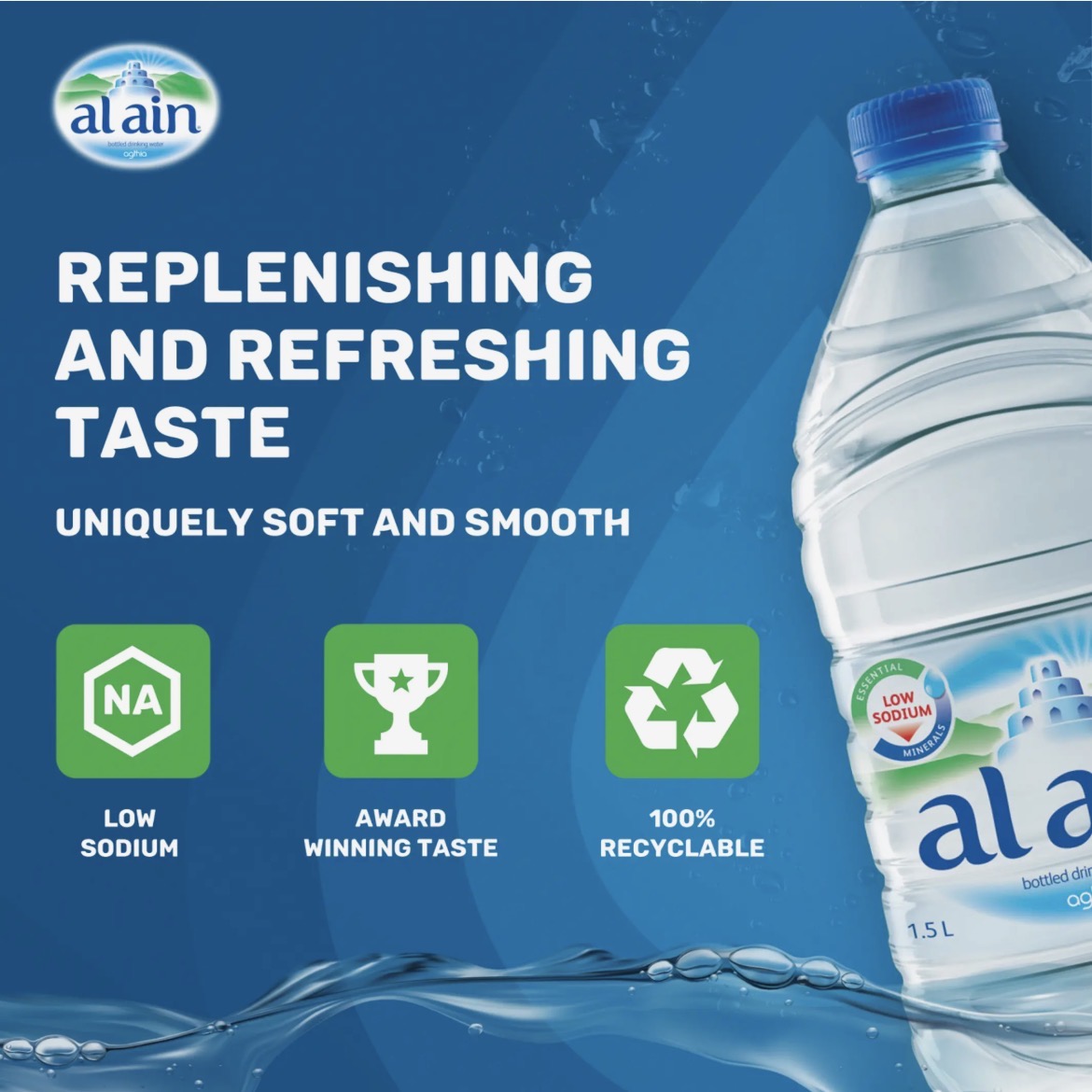 Al Ain drinking water 6x1.5L