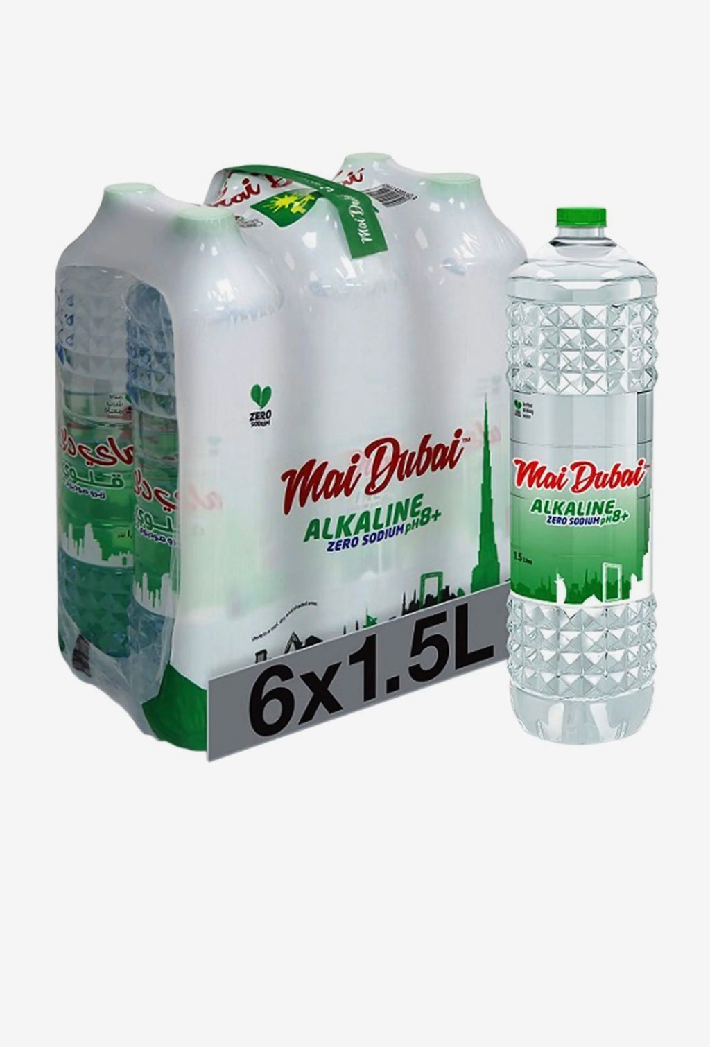 Mai Dubai Alkaline zero sodium 6x1.5L